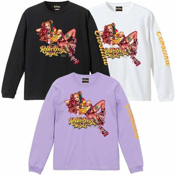 ブラックXXL ロッキンジェリービーン エロスティカ ハーレイクイン 長袖 Tシャツ ロンT Rockin' Jelly Bean EROSTIKA Roller Boogie Night