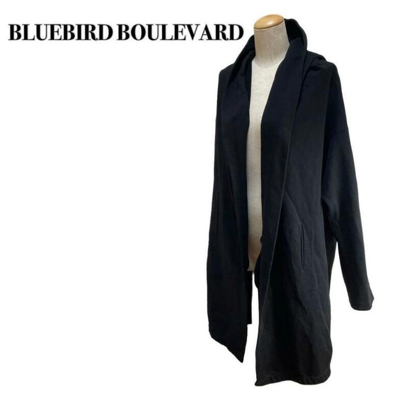 BLUEBIRD BOULEVARD ロングカーディガン黒 F