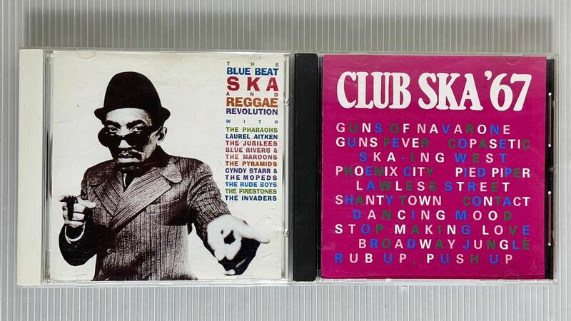 スカ レゲエ 中古CD2枚 「BLUE BEAT REGGAE」 「CLUB SKA '67」 VARIOUS ARTIST / ブルー ビート レゲエ クラブ スカ ご機嫌