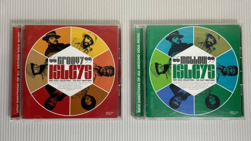ジ アイズレー ブラザーズ フリーソウル コレクション CD2枚 「GROOVY ISLEYS」 「MELLOW ISLEYS」 / THE ISLEY BROTHERS 赤盤 緑盤