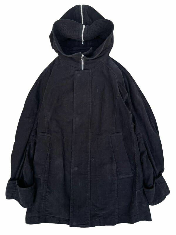 2009AW zucca big hood coat from Issey miyake high neck sick vintage collection archive rare