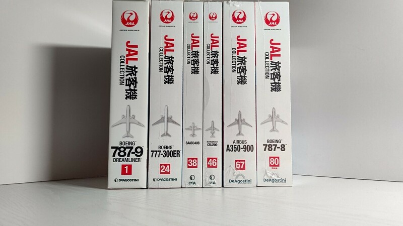 1/400 ディアゴスティーニ　JAL旅客機コレクション　8機セット　ヤフオク出品⑯　787-9 / 777-300ER / 787-8 / 350-900