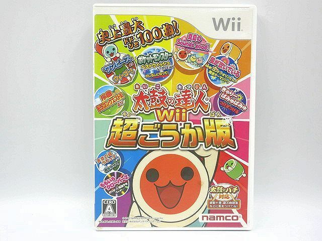 ◎太鼓の達人Wii 超ごうか版　Wiiソフト 中古 動作未確認 現状渡し 