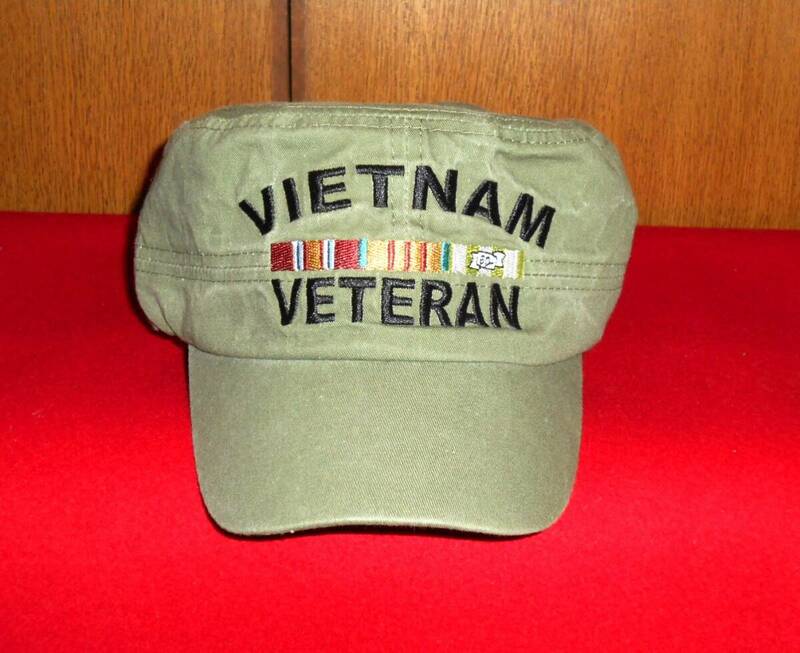 未使用デッドストック☆アメリカ軍ベトナム戦争従軍戦士(VIETNAM VETERAN)帽子/作業帽タイプ