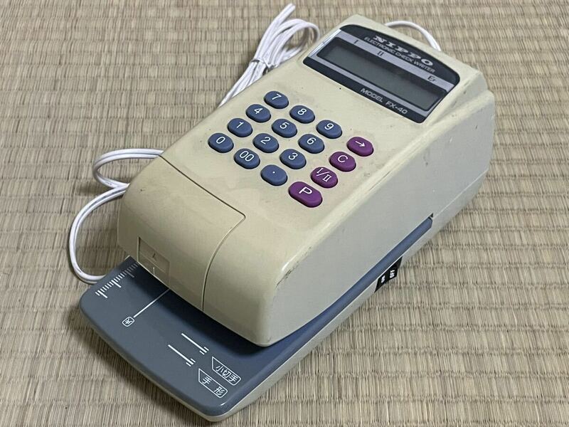 昭和レトロ NIPPO チェックライター FX-40 テクノセブン