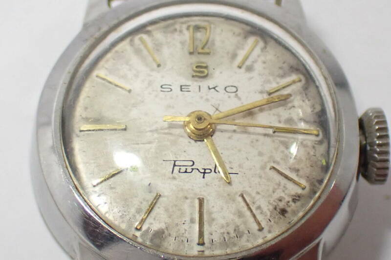 83603 SEIKO Purple セイコー パープル 腕時計 動作確認済み ビンテージ アンティーク レトロ オールド