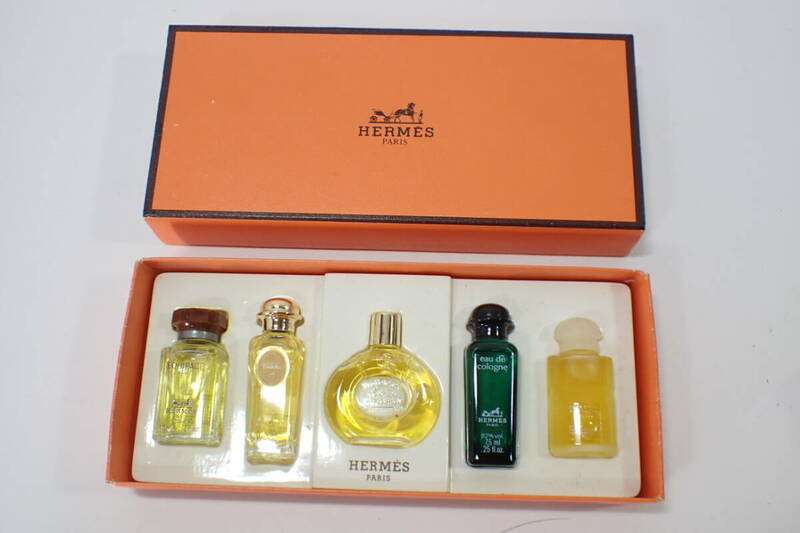 83621 HERMES ミニ香水 5本セット EQUIPAGE Caleche Parfum d Hermes eau de cologne AMAZONE まとめて 大量 