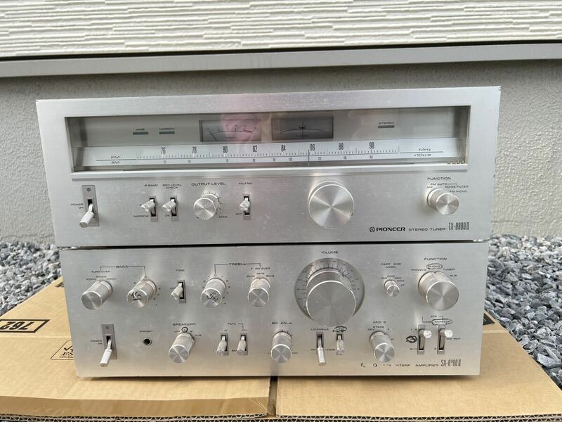 PIONEER パイオニア SA-8800II TX-8800II ステレオチューナー プリメインアンプ2台セット 通電確認済