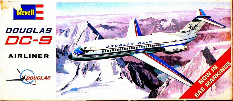 Revell レベル 絶版 1/144 SAS スカンジナビア航空 ダグラス DC-9 旅客機 プラモデル 未使用 未組立 超稀少