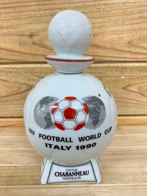 ■CHABANNEAU ナポレオン フットボール ワールドカップ イタリア 1990 リモージュ陶器 700ml 40%