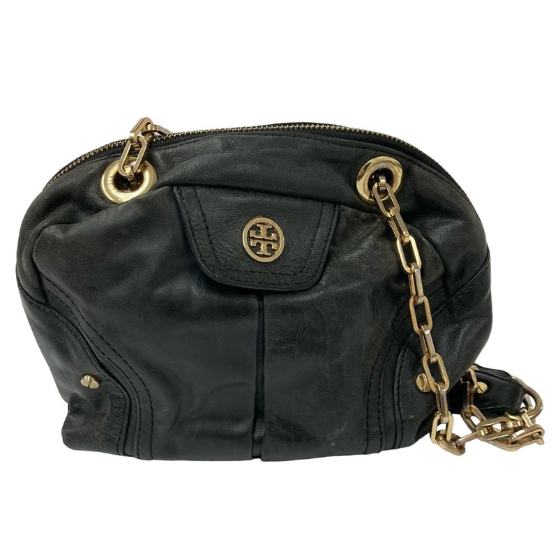 【ITR6SK1X4GVL】Tory Burch トリーバーチ チェーンショルダー レザー ブラック 黒 ゴールド バッグ ショルダーバッグ 肩掛け ハンドバッグ