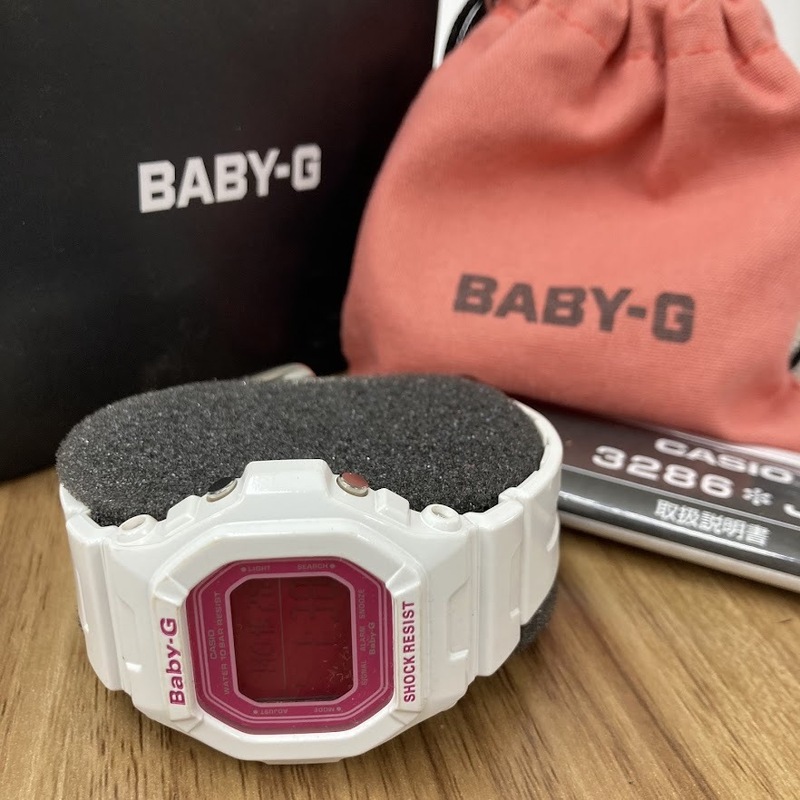 【231687】CASIO カシオ BABY-G ベビージー 腕時計 BG-5601-7JF ホワイト レディース 稼働品