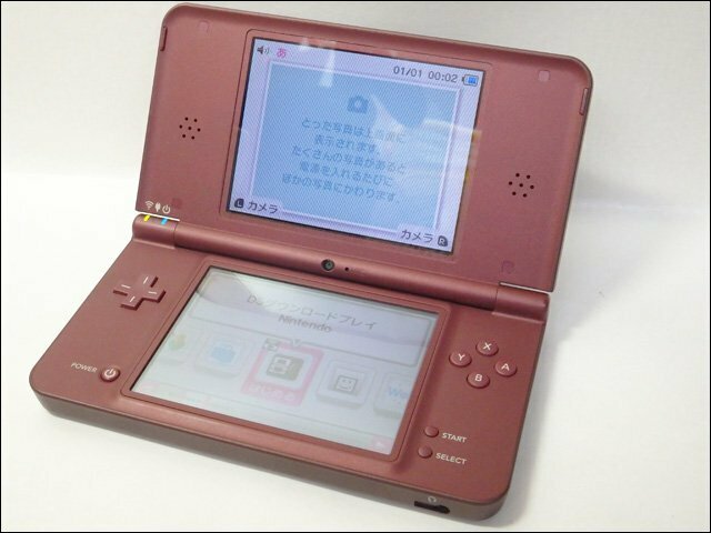 NINTENDO 任天堂◆ニンテンドーDSi LL/UTL-001◆ポータブルゲーム機 ワインレッド タッチペン付