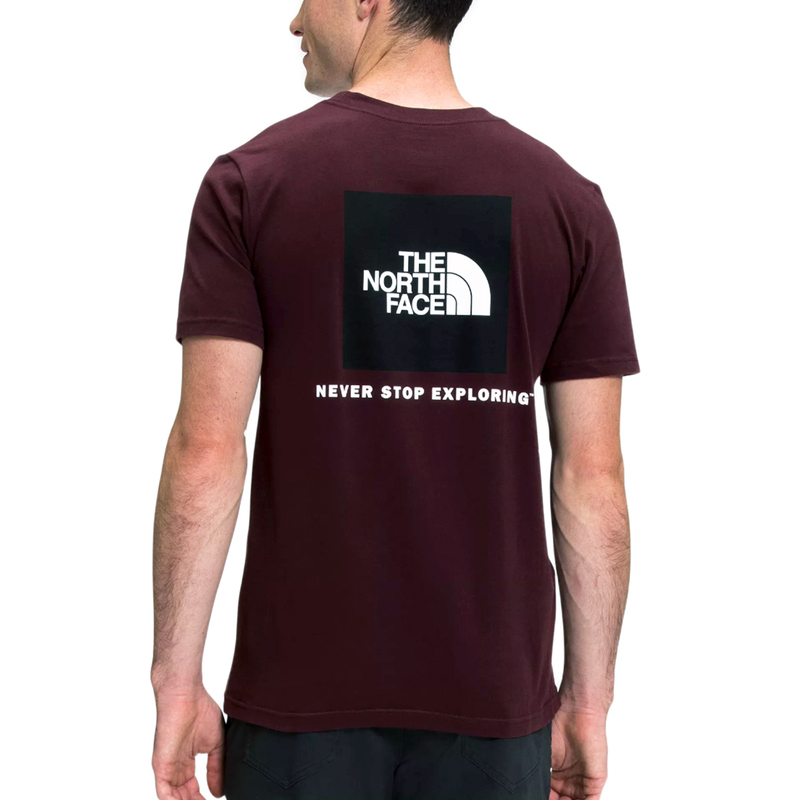 【新品本物 USA購入】THE NORTH FACE ノースフェイス■ BOX NSE SS TEE ■ Rブラウン / M ■Tシャツ ボックスロゴ 海外限定