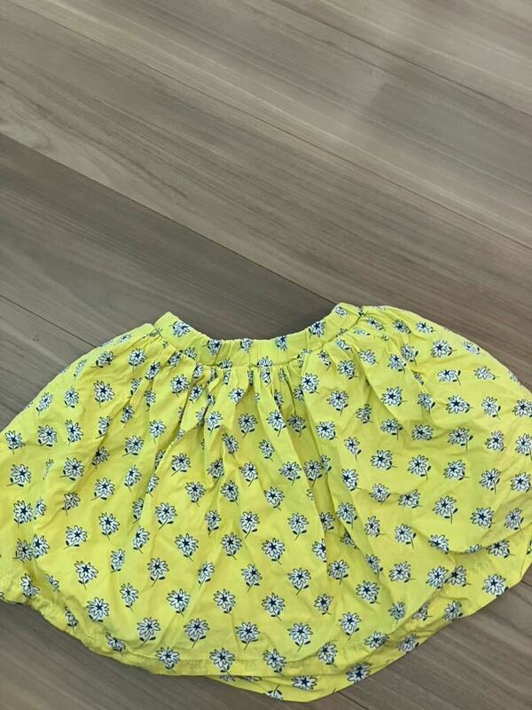 花柄 黄色 スカート 110cm