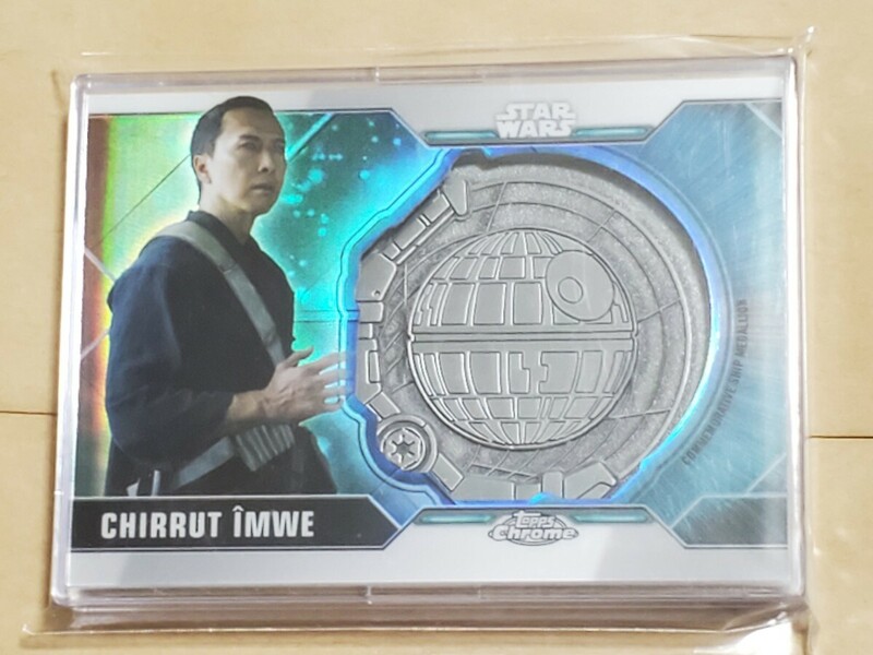 送料230円　topps　chrome　STAR WARS　99シリ　メダリオン　チアルート　ドニー・イェン　ローグワン