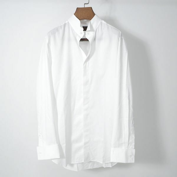 鎌倉シャツ KAMAKURA SHIRTS 3-YL175 コットン 長袖 シャツ ドレスシャツ Yシャツ 高級 ホワイト 34 メンズ