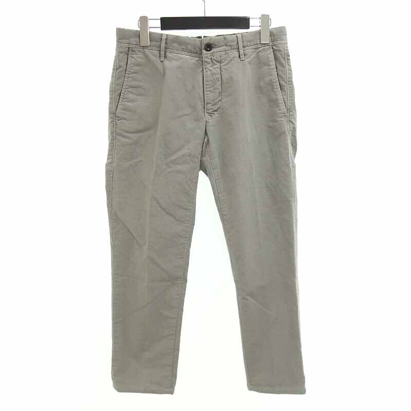 【特別価格】INCOTEX SLACKS SLIM FIT チノ ストレッチ スラックス パンツ グレー メンズ30