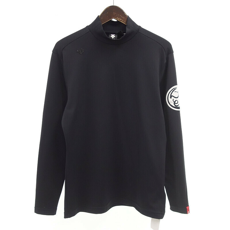 【特別価格】DESCENTE GOLF ゴルフ 20AW 万美 コラボ モックネック Tシャツ カットソー ブラック メンズM