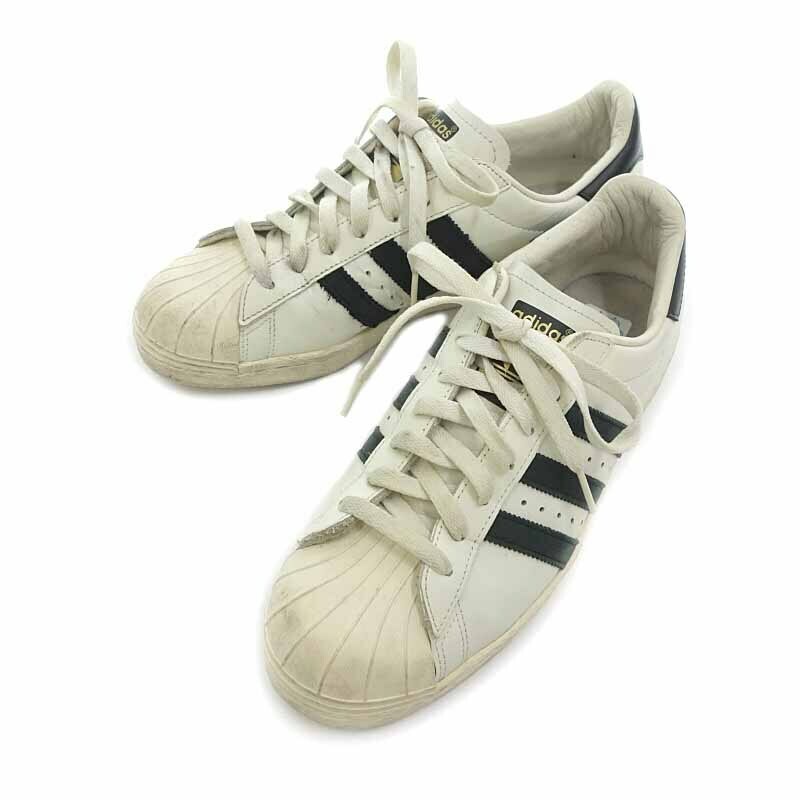 【特別価格】ADIDAS SUPER STAR スーパースター 80s VINTAGE DX スニーカー ホワイト×ブラック メンズUS9.5