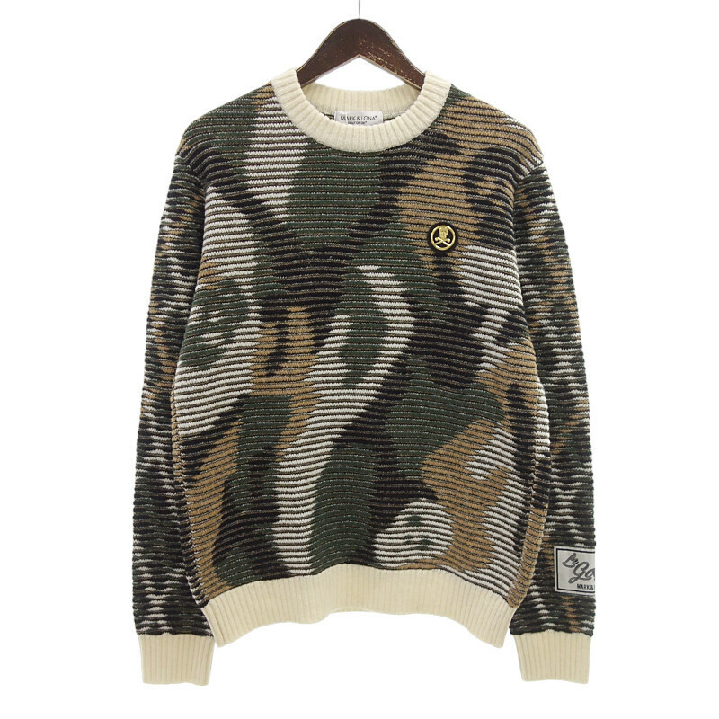 【特別価格】MARKLONA ゴルフ 22AW Gauge Rapier looms Sweater ニット マルチ メンズ46