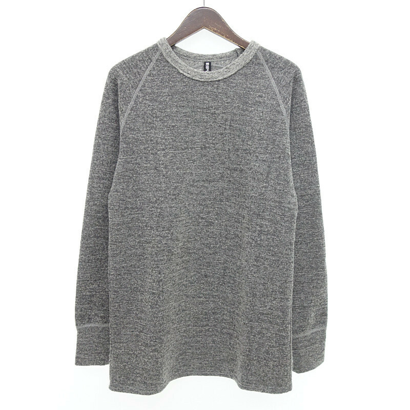 【特別価格】RIP VAN WINKLE PILE JERSEY RAGLAN L/S パイル地ラグランスウェット グレー メンズ4