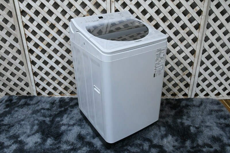 PL4CK145 2019年製 パナソニック Panasonic NA-F8AE7 全自動電気洗濯機 洗濯容量8k 縦型 洗濯機 泡洗浄 パワフル立体水流 動作確認済み