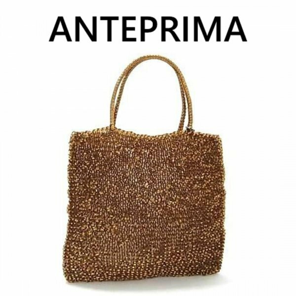 ANTEPRIMA アンテプリマ ワイヤーバッグ PVCワイヤー ハンドバッグ ゴールド系 4115