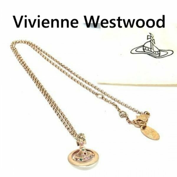 Vivienne Westwood ヴィヴィアンウエストウッド オーブ ネックレスピンクゴールド系 3233