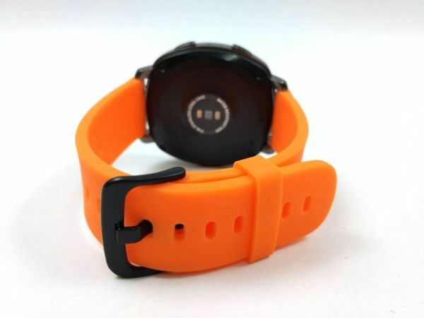 スポーツバンド 交換用腕時計ベルト ストラップ シリコン ラバー オレンジ 20mm