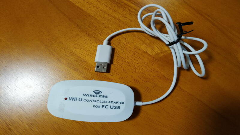 WiiU CONTROLLER ADAPTER FOR PC USB WIRELESS ワイヤレス ジャンク品