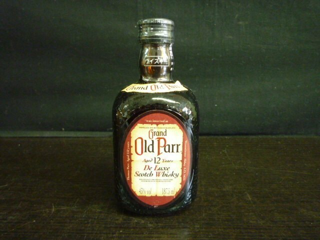 AMB-00001-03 Grand Old Parr ウイスキー Aged 12Years Deluxe Scotch Whisky 43度 187.5ml 未開封