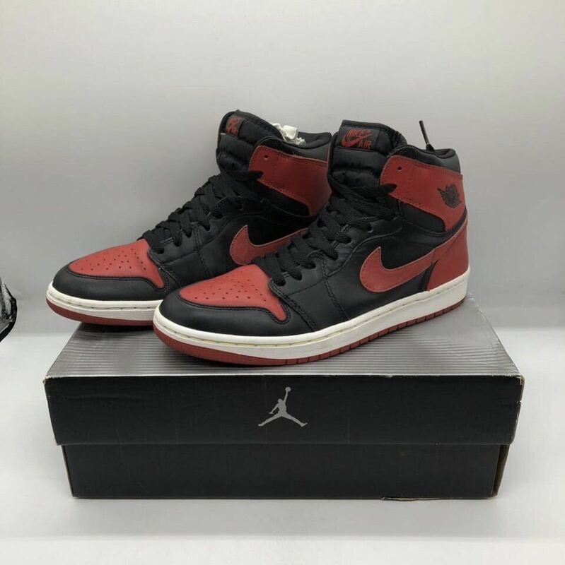 【27cm】2001年製 Nike Air Jordan 1 Retro High Black Varsity Red Bred エアジョーダン1 レトロ ブラック レッド (136066-061) 0007