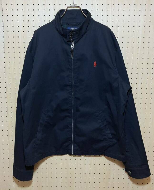 【L】POLO Ralph Lauren Harrington Jacket Swing Top NAVY ポロ ラルフローレン ハリントン ジャケット スウィング トップ ネイビー F508