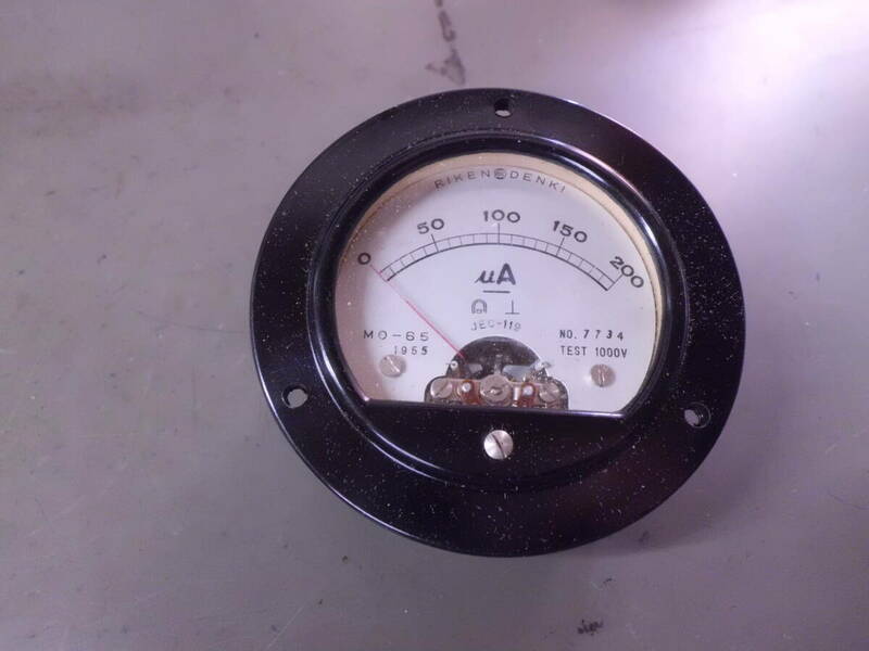 令ご222な-10/昭和レトロ　アナログ電圧計　MO-65　昭和30　動作未確認