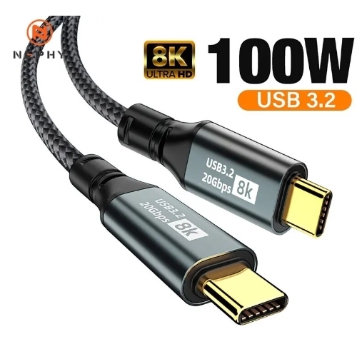 【新品 送料120円～】50cm 20Gbps USB Type C to C 変換ケーブル USB3.2 Gen2x2 検品済み