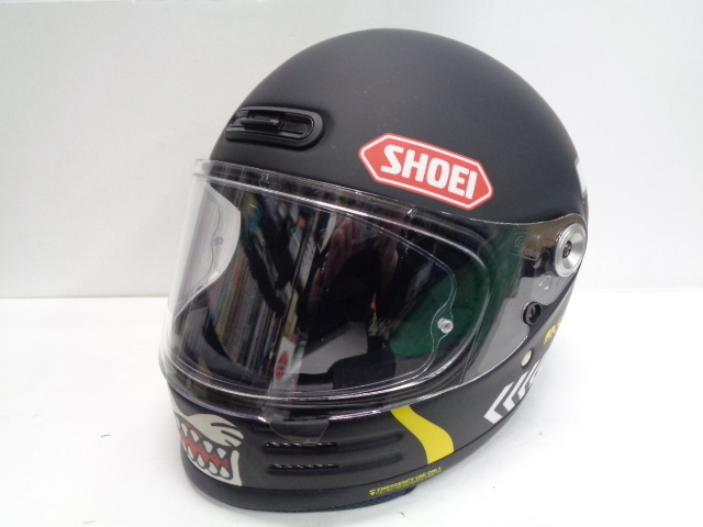 Lサイズ★SHOEI Glamster グラムスター CHEETAH CUSTOM CYCLES チーター フルフェイスヘルメット TC-5 (BLACK/YELLOW) マットカラー★