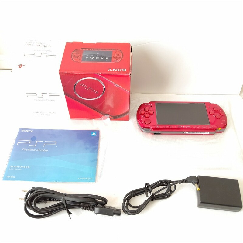 ソニー　PSP3000 ラディアントレッド　極美品　プレイステーションポータブル