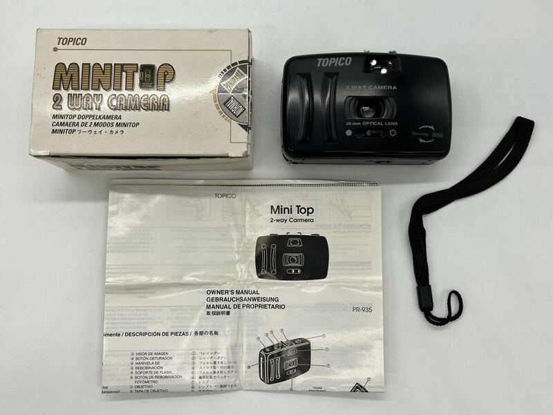 【 TOPICO MINITOP 2WAY CAMERA PR-935 】 コンパクト カメラ 28mm OPTICAL LENS PANORAMA NORMAL
