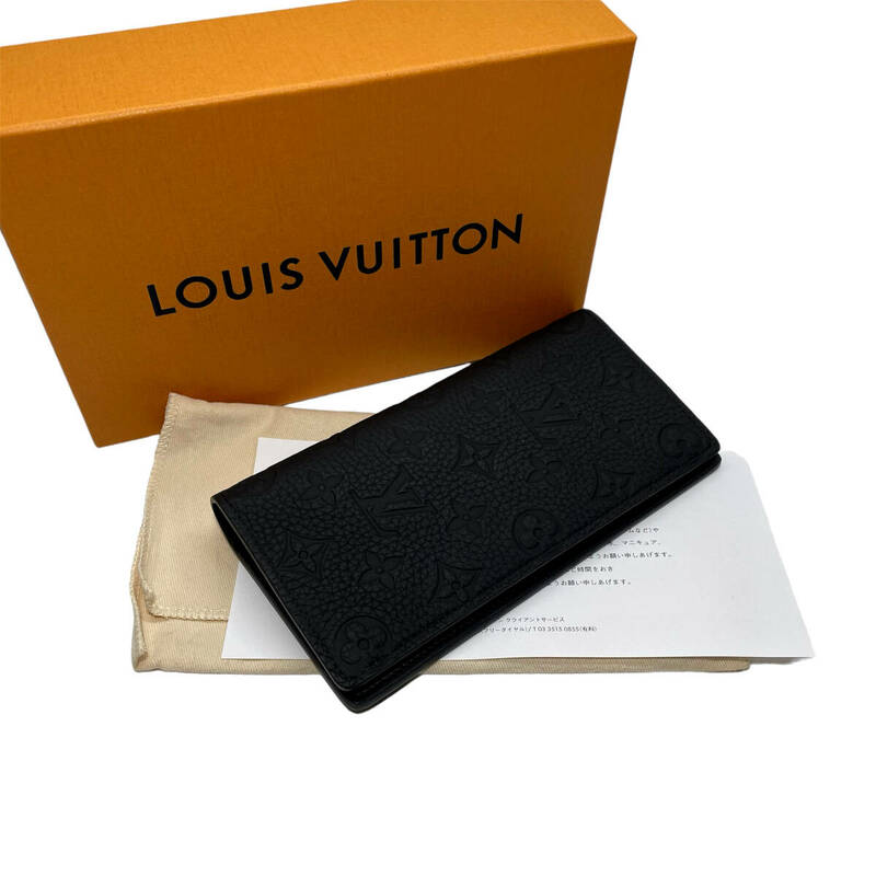 ルイヴィトン　トリヨン モノグラム ポルトフォイユ ブラザ M69038 メンズ ノワール ブラック 二つ折り長財布 LOUIS VUITTON