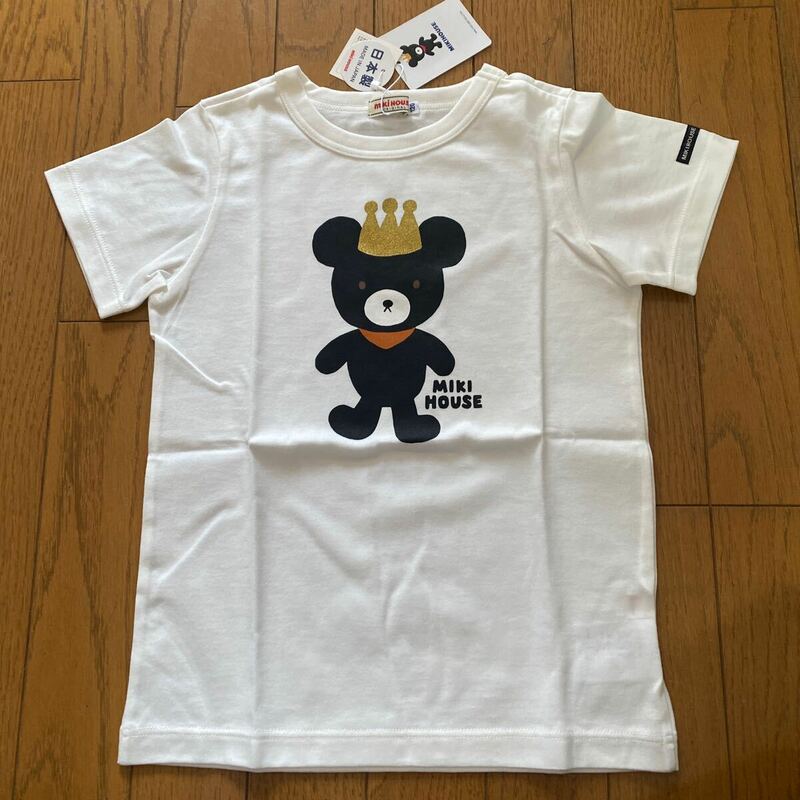 SALE 新品　ミキハウス　日本製　半袖Ｔシャツ　120 白　Tシャツ キッズ ホワイト カットソー