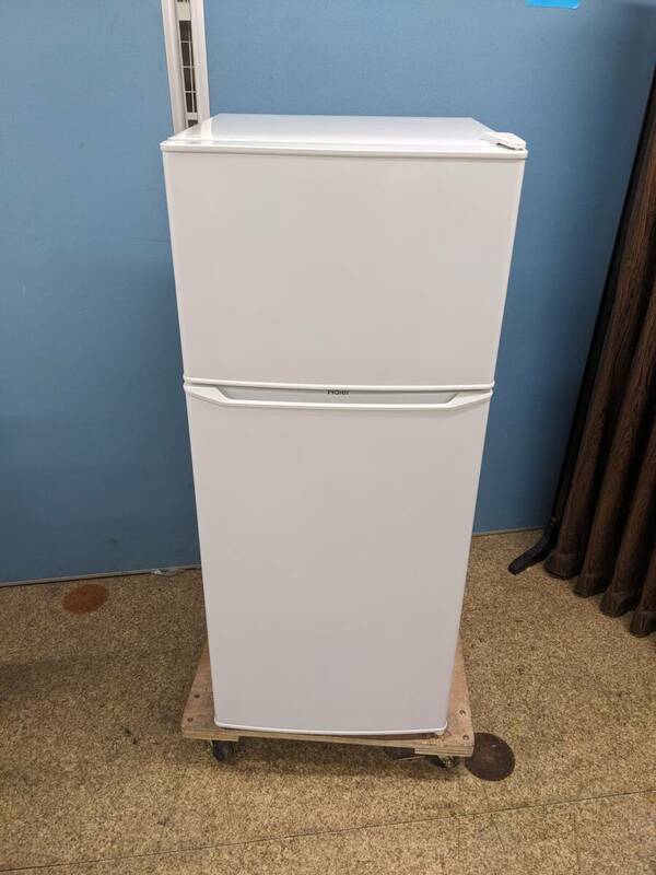 Haier 2ドア冷凍冷蔵庫 130L 2019年製 JR-N130A スリム 耐熱性能天板 すっきりポケット UOS DY A-142
