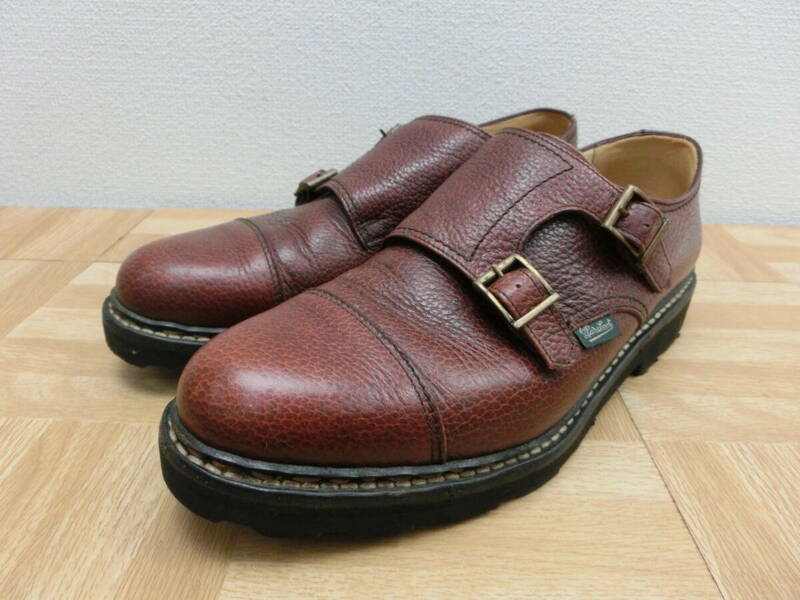 es/584735/2404/Paraboot パラブーツ ダブルモンク ウィリアム 革靴　ビジネスシューズ/ブラウン/サイズ7