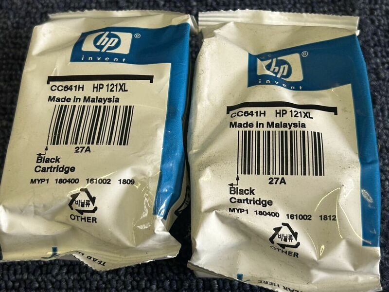 HP純正インク　HP121XL CC641H 黒(増量) 2個セット