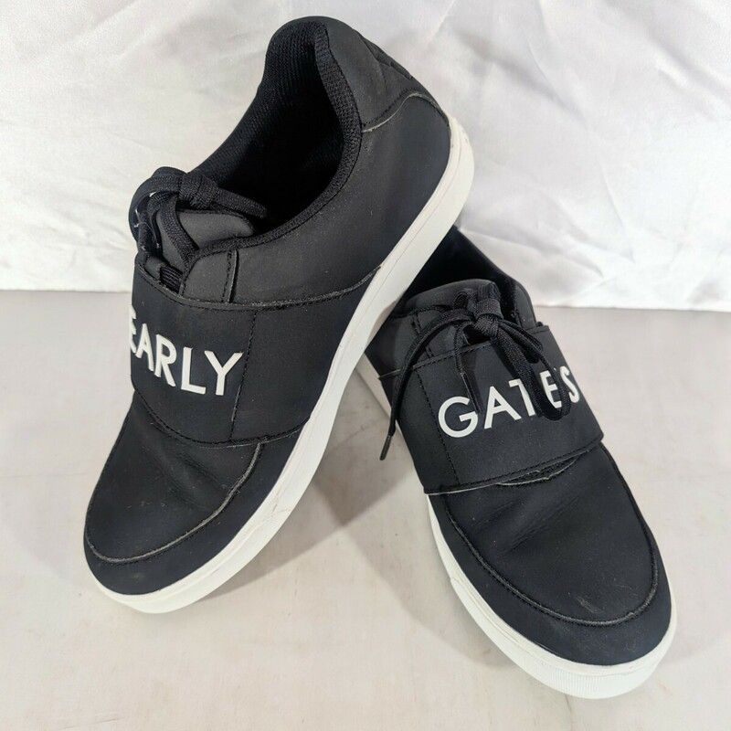 ☆★PEARLY GATES 24cm レディースシューズ★☆パーリーゲイツ 黒色 ブラック ゴルフ 靴