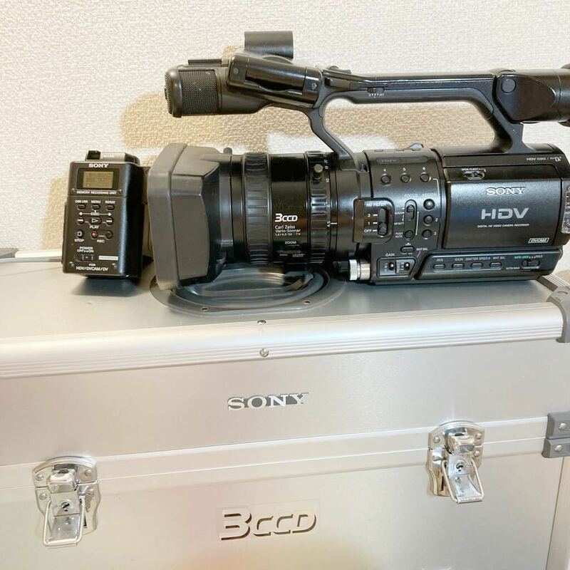 SONY ソニー デジタルビデオカメラ HVR-Z1J 及び　メモリーレコーディングユニット HVR-MRC1 HVRA-CR1