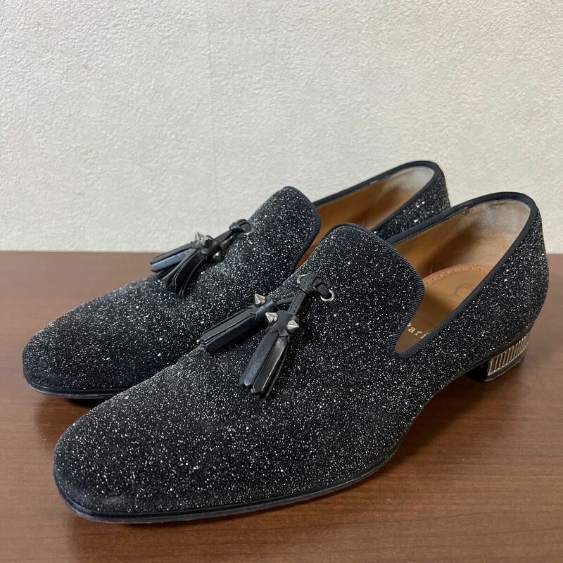 【美品】クリスチャンルブタン ダンデライオン タッセル フラット シューズ ローファー size 41