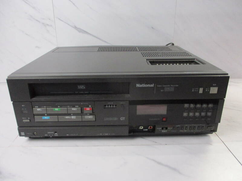 S46　棚14　現状品　National　ナショナル　NV-8680　ビデオカセットレコーダー　映像機器　VHSプレイヤー　VHSビデオデッキ　Panasonic