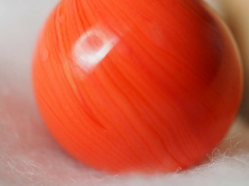 オレンジ　丸玉　直径約１．６ｃｍ　アクセサリー　数珠　ペンダント