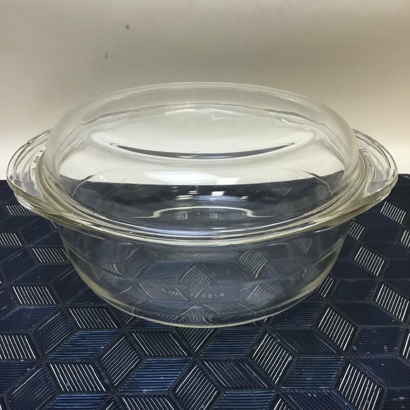 【中古美品/インボイス登録店/CH】イワキ IWAKI GLASS パイレックス 耐熱ガラス 両手鍋 IM0411